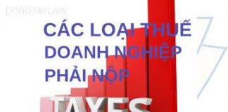 Các loại thuế doanh nghiệp phải nộp