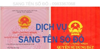 Dịch vụ sang tên sổ đỏ