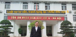 Luật sư tư vấn tại Tòa án nhân dân khu vực 6 Hà Nội