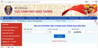 Cách tra cứu thông tin về phương tiện vi phạm qua hình ảnh