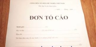 Mẫu đơn tố cáo, tố giác tội phạm