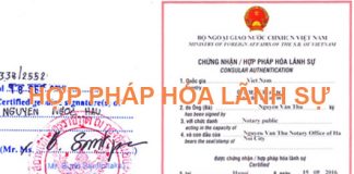 Thủ tục hợp pháp hóa lãnh sự