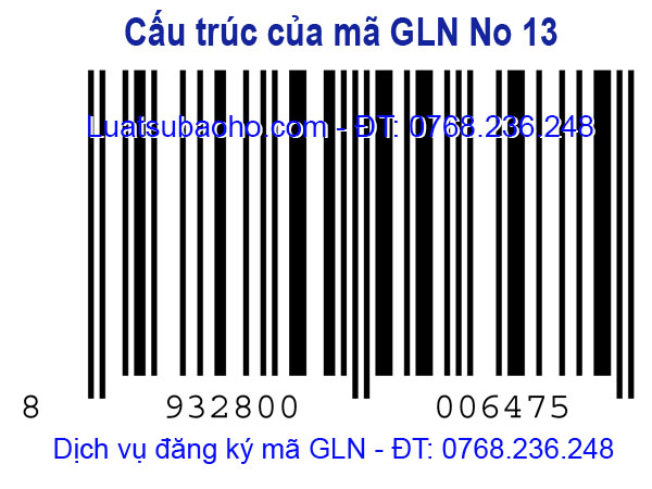 Cấu trúc của mac GLN 13 number Dịch vụ đăng ký mã GLN cho doanh nghiệp