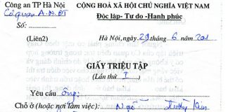Công an triệu tập phải làm gì