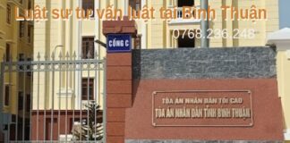 Luật sư tư vấn luật tại Bình Thuận