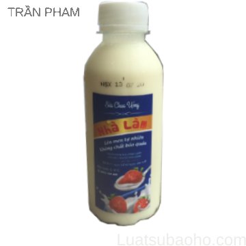 Sữa chua uống nhà làm Mã vạch Hộ kinh doanh Trần Phan