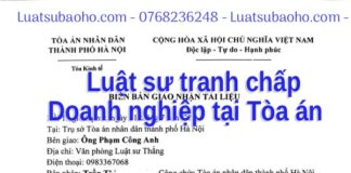 Luật sư tranh chấp doanh nghiệp tại tòa án
