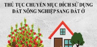 Thủ tục chuyển từ đất vườn sang đất ở