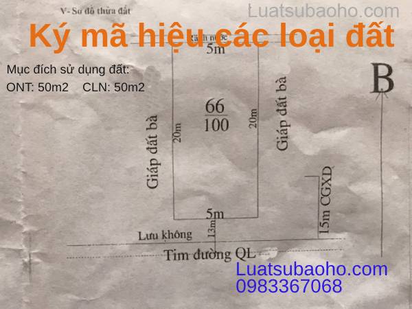 LUC ONT ODT CLN - đây là mã ký hiệu đất mới được áp dụng từ năm 2024, tạo điều kiện thuận lợi hơn trong việc quản lý và sử dụng đất đai. Sự thay đổi này giúp tăng cường tính minh bạch và chuyên nghiệp cho ngành địa chính.