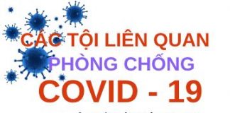 Các tội danh liên quan đến phòng, chống dịch COVID-19