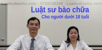 Thuê luật sư bào chữa cho người dưới 18 tuổi, người chưa thành niên