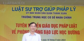 Luật sư tham gia tuyên truyền pháp luật về phòng chống bạo lực học đường